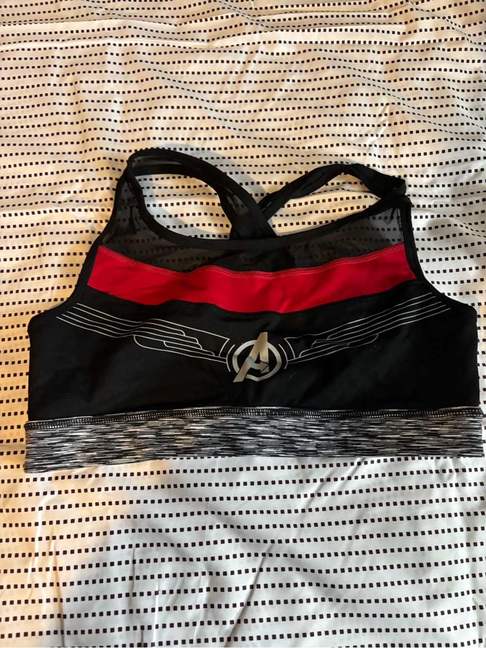 torrid Black and Red Racerback Sports Bra